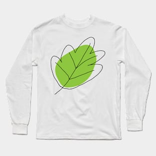 leaf art drawing Long Sleeve T-Shirt